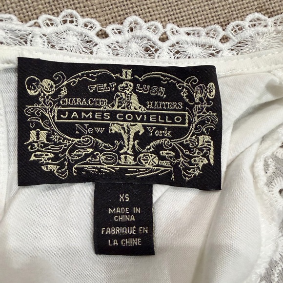 Anthropologie Burnham White Lace Top from James Coviello Size XS - Picture 7 of 9